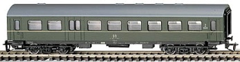 [Osobní vozy] → [Spěšné a osobní] → [4-osé rekonstruované] → 13601: zelený s šedou střechou se zavazadlovým oddílem BDghswe