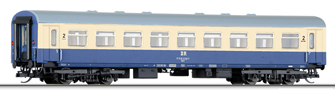[Osobní vozy] → [Spěšné a osobní] → [4-osé rekonstruované] → 01725 E: modrý-slonová kost s šedou střechou 2. tř.