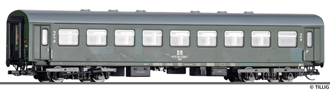 [Osobní vozy] → [Spěšné a osobní] → [4-osé rekonstruované] → 502115: osobní vůz zelený se záplatami a s šedou střechou 2. tř.