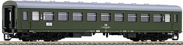 [Osobní vozy] → [Spěšné a osobní] → [4-osé modernizované] → 95614: zelený s šedou střechou 2. tř.