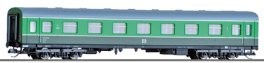 [Osobní vozy] → [Spěšné a osobní] → [4-osé modernizované] → 501782: modernizovaný osobní vůz zelený s šedou střechou 1. tř.