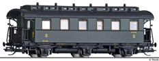 [Osobní vozy] → [Spěšné a osobní] → [3-osé pruské] → 16055: oddílový osobní vůz tmavě zelený s černou střechou 3. tř.