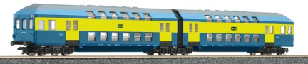 [Osobní vozy] → [Patrové] → [DB 13] → 13739: dvoudílná jednotka modrá-žlutá s šedou 2. tř, koncový díl