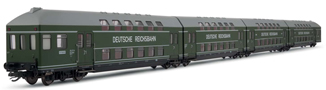 [Osobní vozy] → [Patrové] → [DB 13] → HN9500: zelená s šedou střechou 4-dílná jednotka