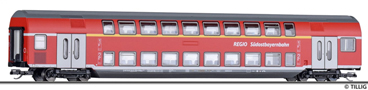 [Osobní vozy] → [Patrové] → [4-osé] → 16807 E: patrový osobní vůz „Südostbayernbahn“ 1./2. tř.