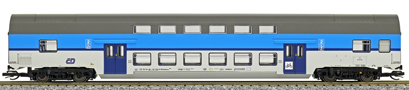 [Osobní vozy] → [Patrové] → [DBm] → 41271: patrový vůz 2. tř. v barevném schematu „Najbrt“