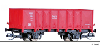 [Nákladní vozy] → [Otevřené] → [2-osé Ommps] → 501796: otevřený vůz červený s nákladem písku do požárního vlaku