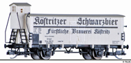 [Nákladní vozy] → [Kryté] → [2-osé s nízkou střechou] → 17387: chladicí vůz bílý s šedou střechou „Fürstliche Brauerei Köstritz“