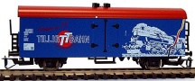 [Nákladní vozy] → [Kryté] → [2-osé chladicí, pivní a reklamní] → 14324: modrý s červenou střechou ″TILLIG-TT-Bahn″