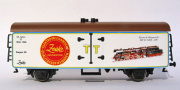 [Nákladní vozy] → [Kryté] → [2-osé chladicí, pivní a reklamní] → TS-1019: bílý s hnědou střechou „50 Jahre TT-Bahn“