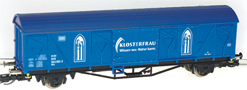 [Nákladní vozy] → [Kryté] → [2-osé Gbs] → 491: krytý nákladní vůz modrý „KLOSTERFRAU“