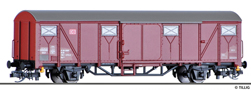 [Nákladní vozy] → [Kryté] → [2-osé Gbs] → 17176: krytý nákladní vůz červenohnědý s šedou střechou