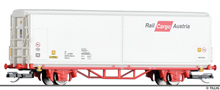 [Nákladní vozy] → [Kryté] → [2-osé s posuvnými bočnicemi] → 14847: nákladní vůz s posuvnými bočnicemi bílý s logem „RailCargoAustria“