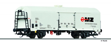 [Nákladní vozy] → [Kryté] → [2-osé chladicí Ibs] → 501322: nákladní chladící vůz bílý s logem „MZ-Motorradwerke“