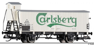 [Nkladn vozy] → [Kryt] → [2-os chladic] → 502274: chladic vz bl s edou stechou „Carlsberg“