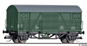 [Nkladn vozy] → [Kryt] → [2-os Gms, Glms] → 14201: nkladn vz tmav zelen s edou stechou do pracovnho vlaku
