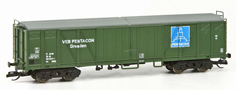 [Nákladní vozy] → [Kryté] → [4-osé ostatní] → 23155: krytý nákladní vůz zelený s reklamou „PENTACON“