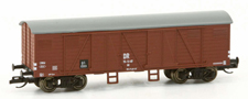 [Nákladní vozy] → [Kryté] → [4-osé ostatní] → 23261: krytý nákladní vůz červenohnědý s šedou střechou