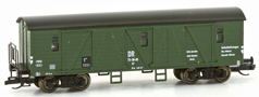 [Nákladní vozy] → [Kryté] → [4-osé ostatní] → 23283: krytý nákladní vůz do pracovního vlaku zelený s tmavě šedou střechou