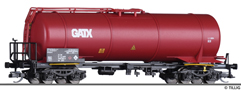 [Nákladní vozy] → [Cisternové] → [4-osé na lehké oleje] → 18504: kotlový vůz červený „GATX“