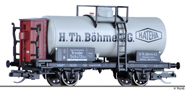 [Nákladní vozy] → [Cisternové] → [2-osé R (JATT)] → 95860: kotlový vůz tmavě šedý „H. Th. Böhme AG“