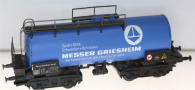 [Nákladní vozy] → [Cisternové] → [4-osé s lávkou Ra] → 510: kotlový vůz modrý „Messer-Griesheim“