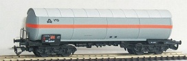 [Nákladní vozy] → [Cisternové] → [4-osé na plyn] → 33100: šedá s oranžovým pruhem ″VTG″