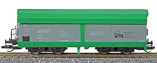 [Nákladní vozy] → [Samovýsypné] → [4-osé OOt (Wap)] → 15291: nákladní samovýsypný vůz zelený s šedými klapkami „MUS“