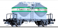 [Nákladní vozy] → [Samovýsypné] → [2-osé na cement Zkz] → 01732 E: nákladní samovýsypný vůz šedý „Plaste aus Schkopau“