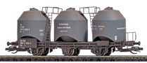 [Nákladní vozy] → [Samovýsypné] → [3-osé na uhelný prach] → 33504: nákladní nádobový vůz na přepravu uhelného prachu, patinovaný