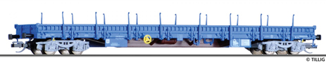 [Nákladní vozy] → [Nízkostěnné] → [4-osé Res] → 18123: nízkostěnný nákladní vůz modrý