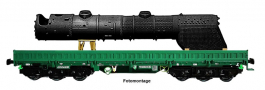 [Nkladn vozy] → [Nzkostnn] → [6-os nzkostnn] → NW52061: nzkostnn nkladn vz zelen  do pracovnho vlaku s nkladem kotle lokomotivy BR 41
