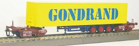[Nákladní vozy] → [Speciální] → [Kombirail] → 34403: koncové vozy se žlutým návěsem ″Gondrand″