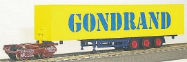 [Nákladní vozy] → [Speciální] → [Kombirail] → 34413: středový vůz se žlztám návěsem ″Gondrand″