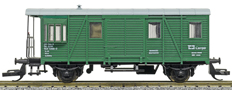 [Nákladní vozy] → [Speciální] → [2-osé služební Ds] → 2192: služební vůz zelený s šedou střechou