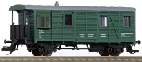 [Nákladní vozy] → [Speciální] → [2-osé služební Ds] → 2187: služební vůz zelený s šedou střechou „Praha Libeň”