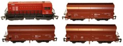 [Soupravy] → [S lokomotivou] → DD69: set dieselové lokomotivy 720 a tří samovýsypnách vozů Falls