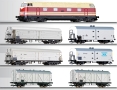 [Soupravy] → [S lokomotivou] → 01435 E: set dieselové lokomotivy V 180 a šesti chladicích vozů „Internationaler Kü