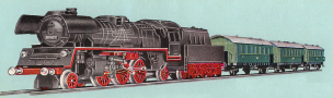 [Soupravy] → [S lokomotivou] → 159/11: set parn lokomotivy BR 23 a t osobnch voz