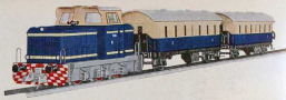 [Soupravy] → [S lokomotivou] → 545/742: set dieselov lokomotivy T334 a dvou osobnch voz