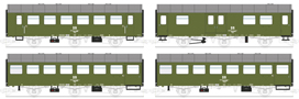 [Soupravy] → [Osobní] → 42356: set čtyř rekonstruovaných osobních vozů
