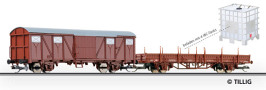 [Soupravy] → [Nákladní] → 501197: set dvou nákladních vozů s nákladem „Gefahrgut”