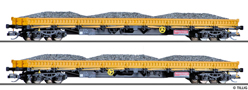 [Soupravy] → [Nákladní] → 501908: set dvou nákladních vozů pracovního vlaku s nákladem štěrku