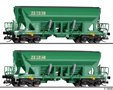[Soupravy] → [Nákladní] → 01055: set dvou nákladních samovýsypných vozů s logem „MBC“