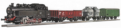 [Program ″Start″] → [Soupravy] → 1212: set parní lokomotivy BR 81 a tří nákladních vozů