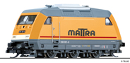 [Program ″Start″] → [Lokomotivy] → 02492 E: dieselová lokomotiva v barevném schematu „MATTRA“