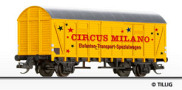 [Program ″Start″] → [Nákladní vozy] → 501194: krytý nákladní vůz žlutý s šedou střechou „Circus Milano”