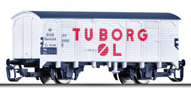 [Program ″Start″] → [Nákladní vozy] → 14339: krytý nákladní vůz bílý s šedou střechou „TUBORG ØL“