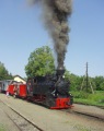 1. letn sezna parn lokomotivy RESITA na trati Temen ve Slezsku - Osoblaha