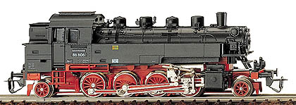 [Lokomotivy] → [Parní] → [BR 86] → 02245: černá s červeným pojezdem